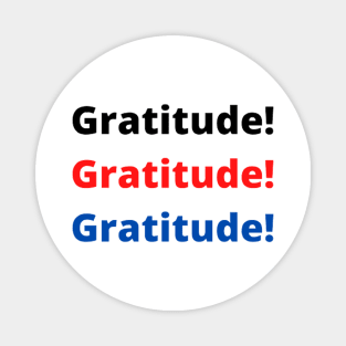 gratitude thanksgiving motivation text design Magnet